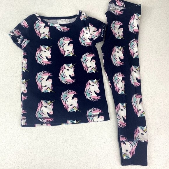 Gap Organic Cotton Unicorn Pajamas 4 - Picture 1 of 6